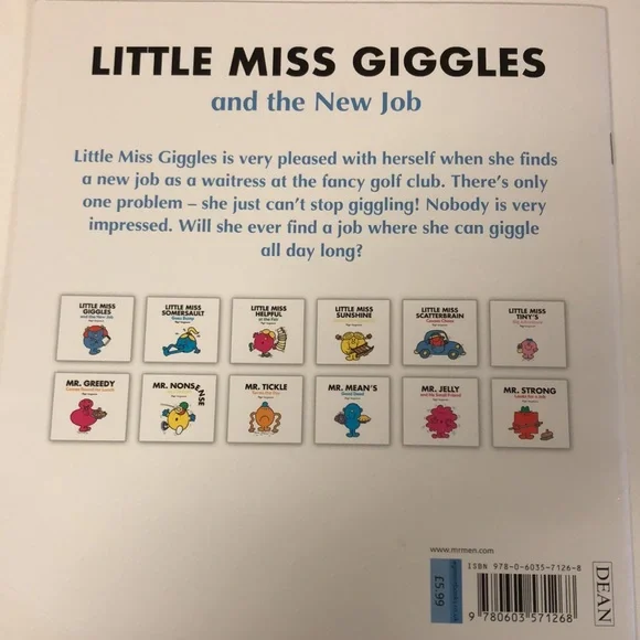 5for$20📗Little Miss Giggles and the New Job - by Roger Hargreaves - Picture 4 of 4